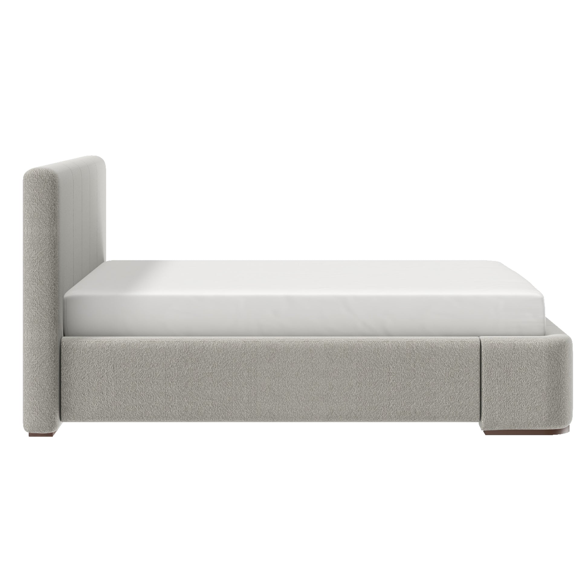 WorldwideHARROD - 78" PLATFORM BED - MUSHROOM