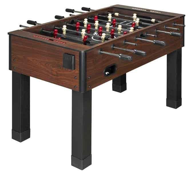 PalasonPa - DARK BROWN SIMULATED WOOD FINISH FOOSBALL SOCCER TABLE
