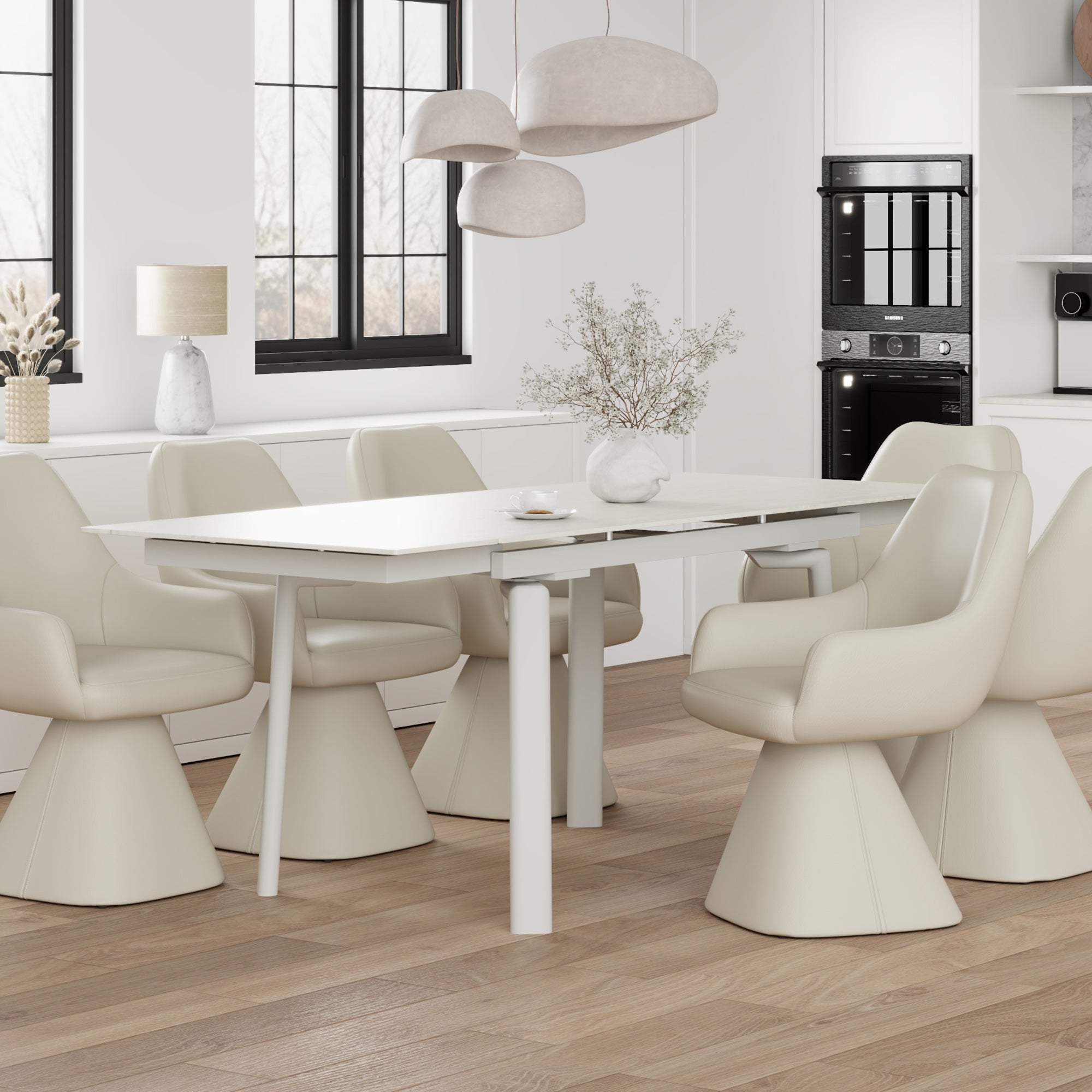 BELLARO-DINING TABLE-TRAVERTINE