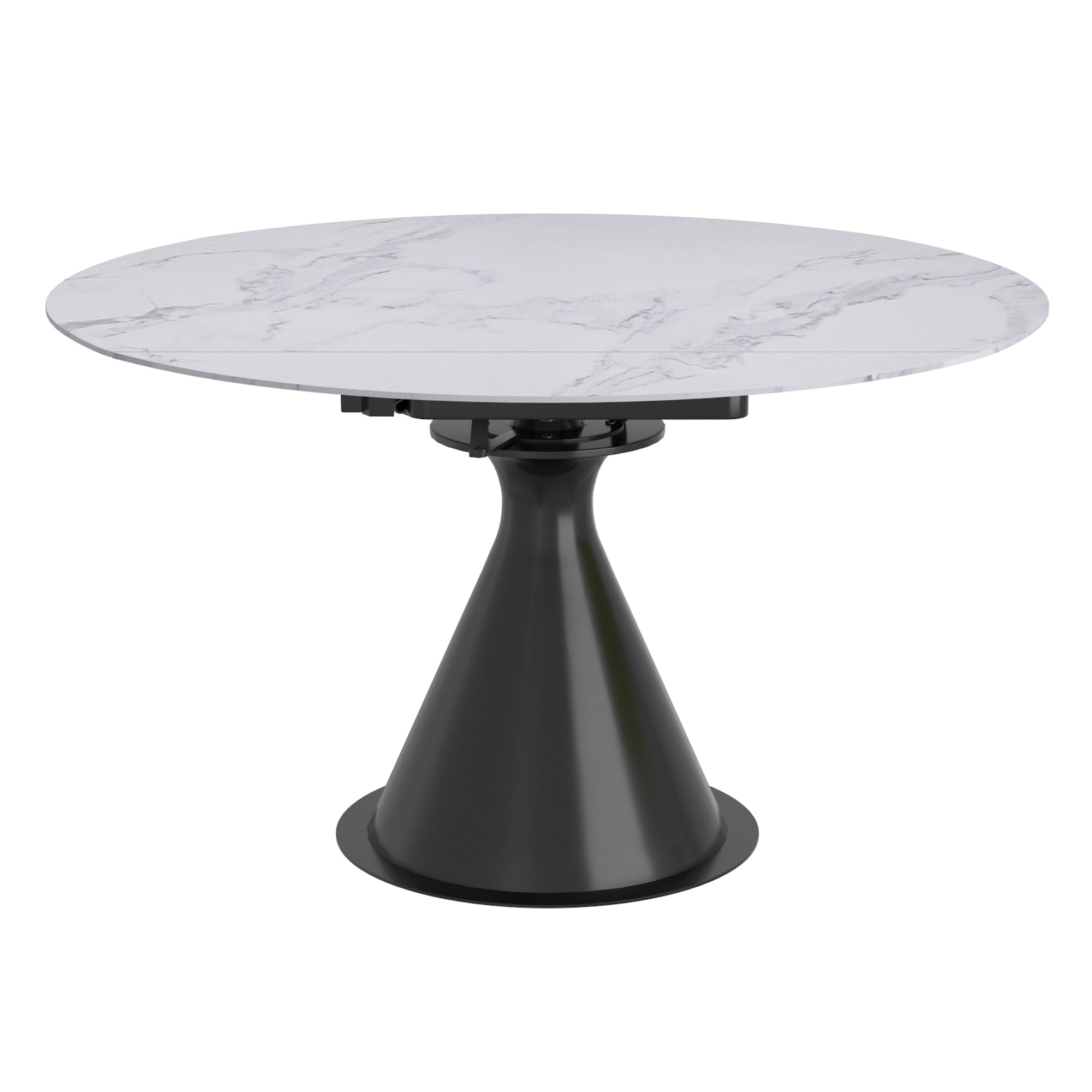 CALISTO-EXTENSION DINING TABLE-WHITE