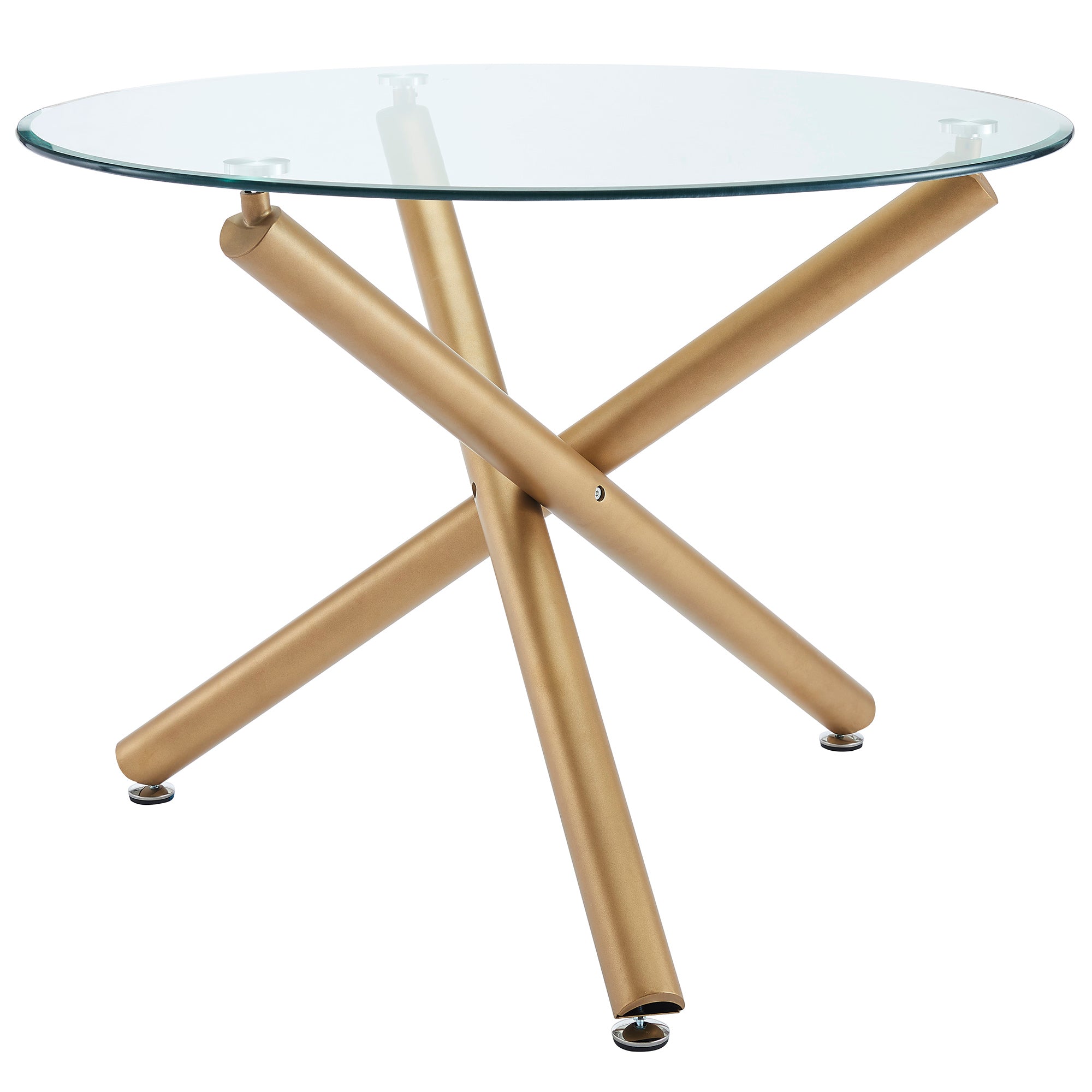 CARMILLA-DINING TABLE-AGED GOLD