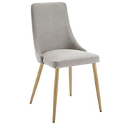 WorldwideWW Carmilla Side Chairs Grey - Gold Leg