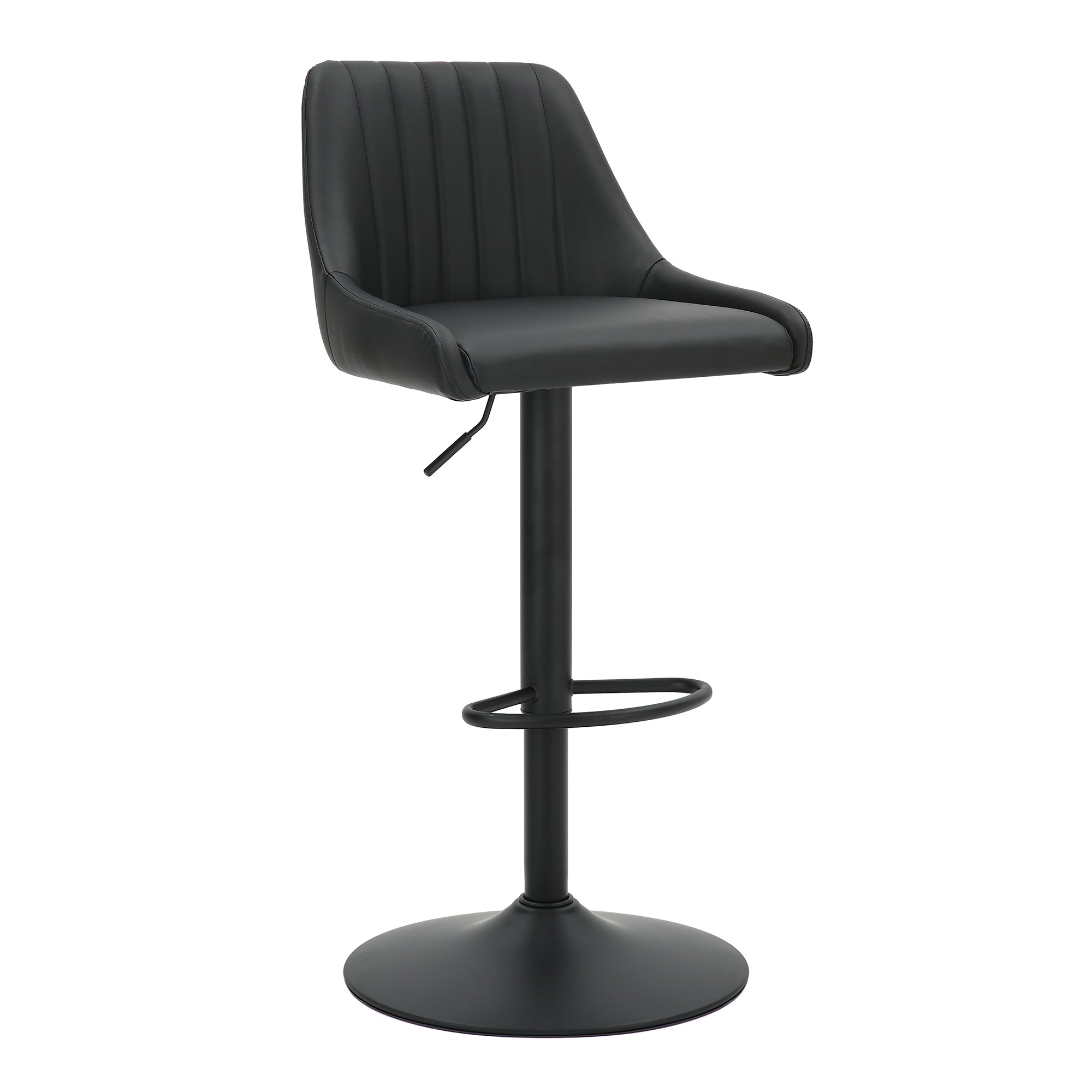 KRON-AIR LIFT STOOL PU-BLACK