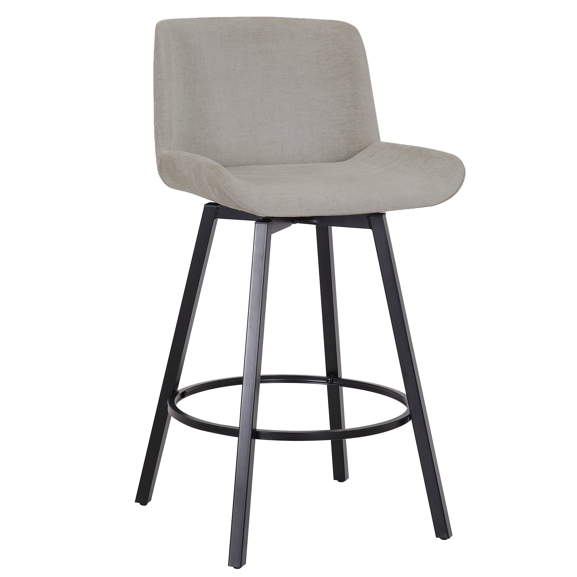 FERN-26'' COUNTER STOOL FABRIC-GREY