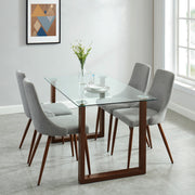 FRANCO BK_CORA GY-5PC DINING SET