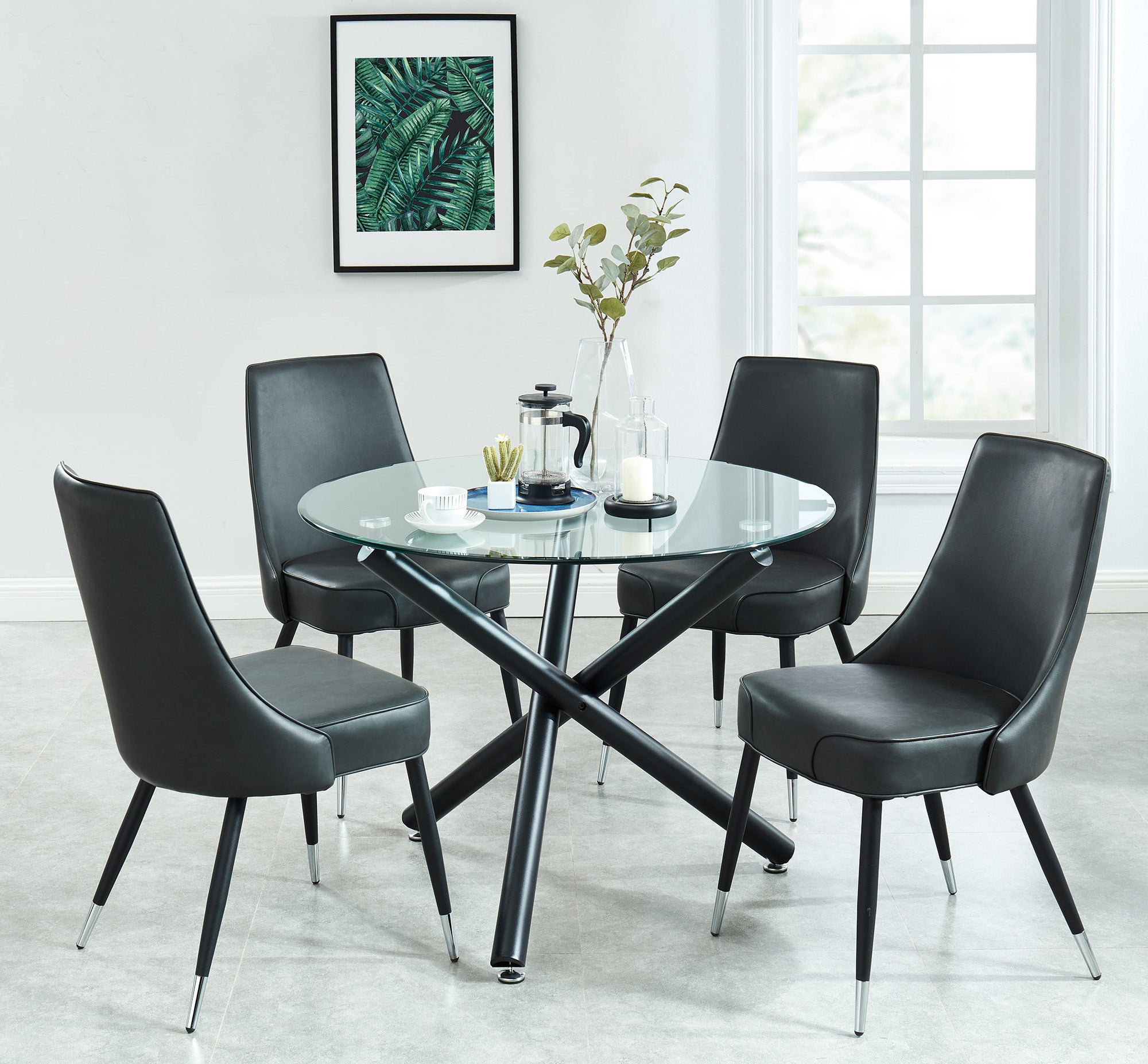 SUZETTE_SILVANO GY-5C DINING SET