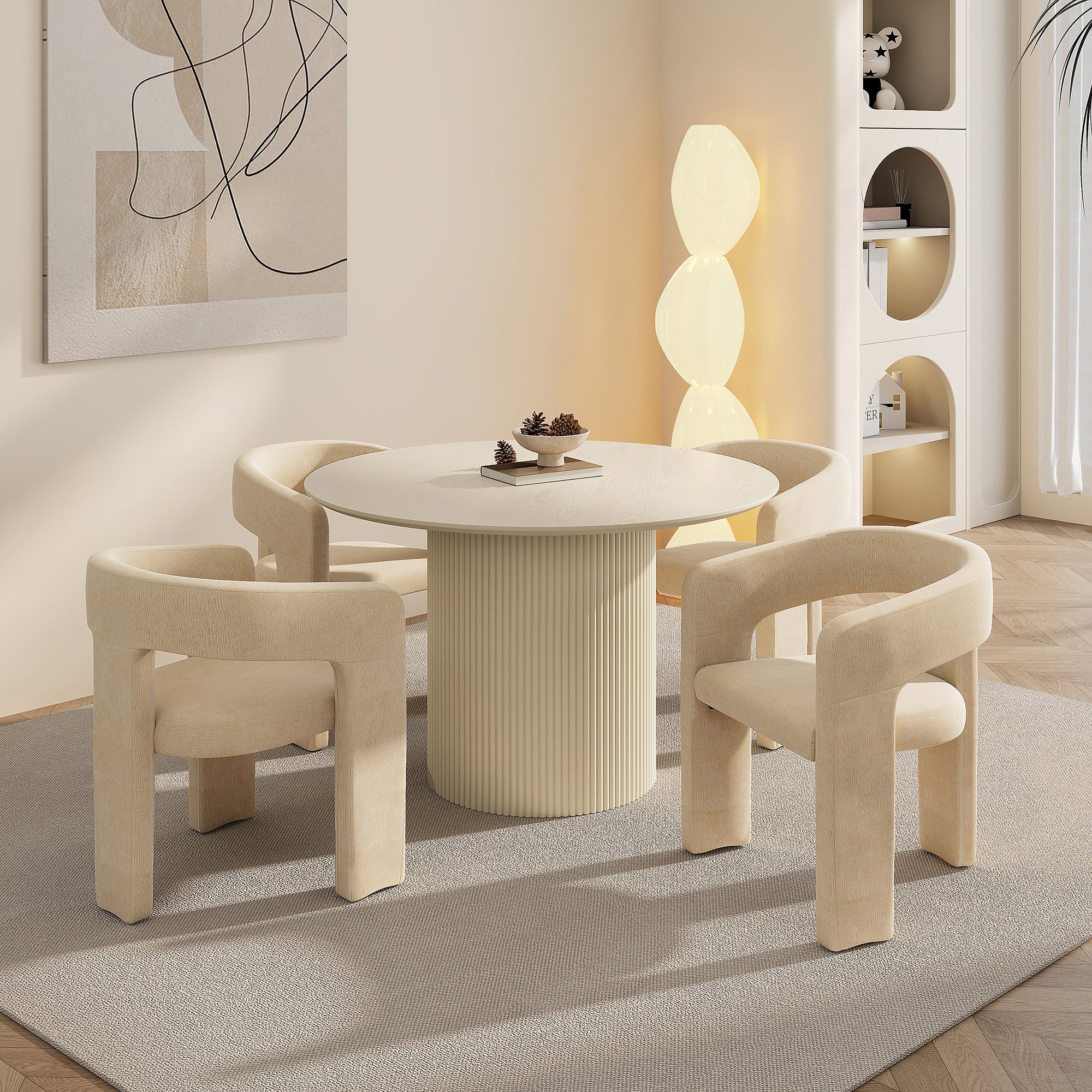 TOVAS RND IV_AMARA BEG-5PC DINING SET