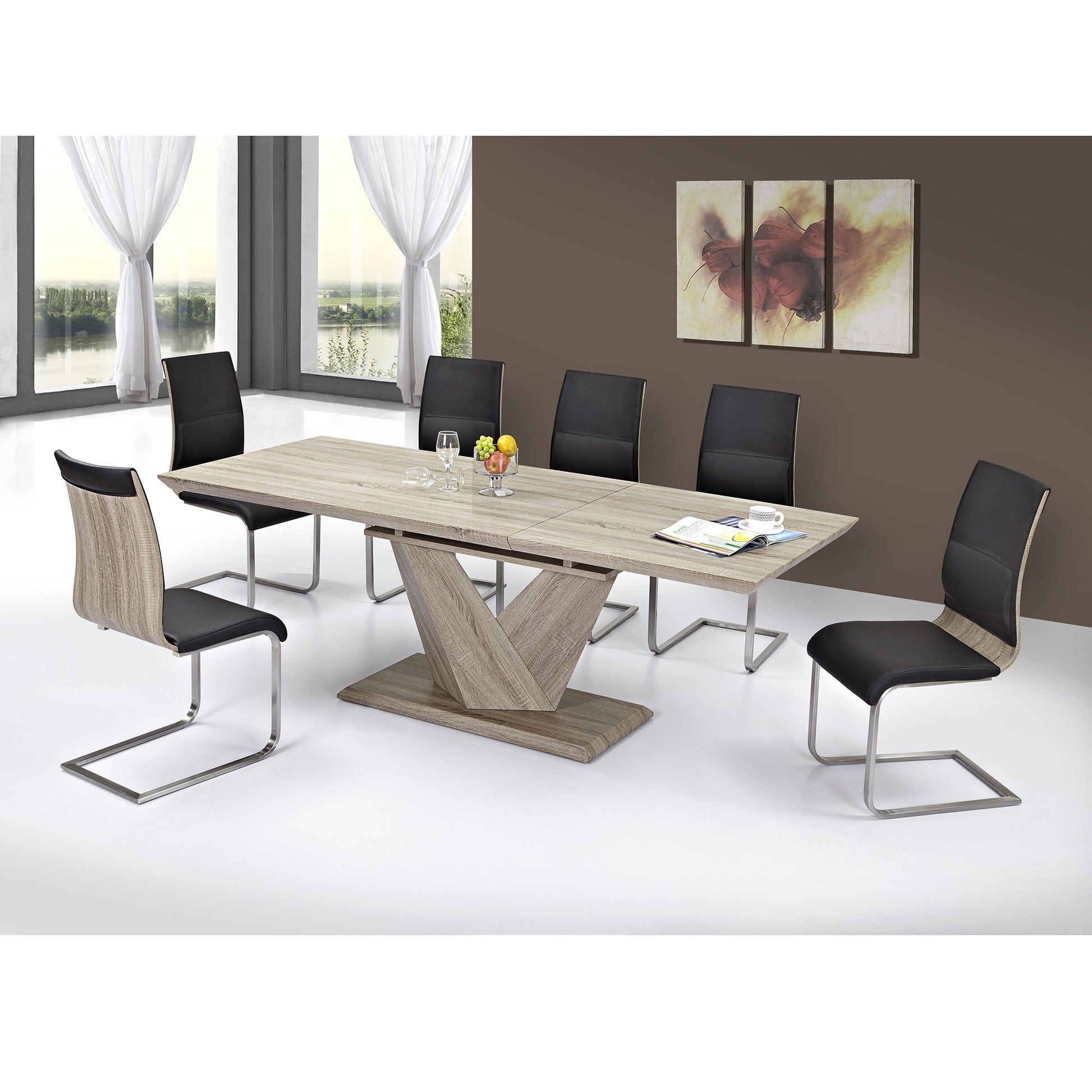 WorldwideWW - Eclipse/Veneta Dining Table, Oak