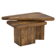 DRACO-2PC COFFEE TABLE-WALNUT
