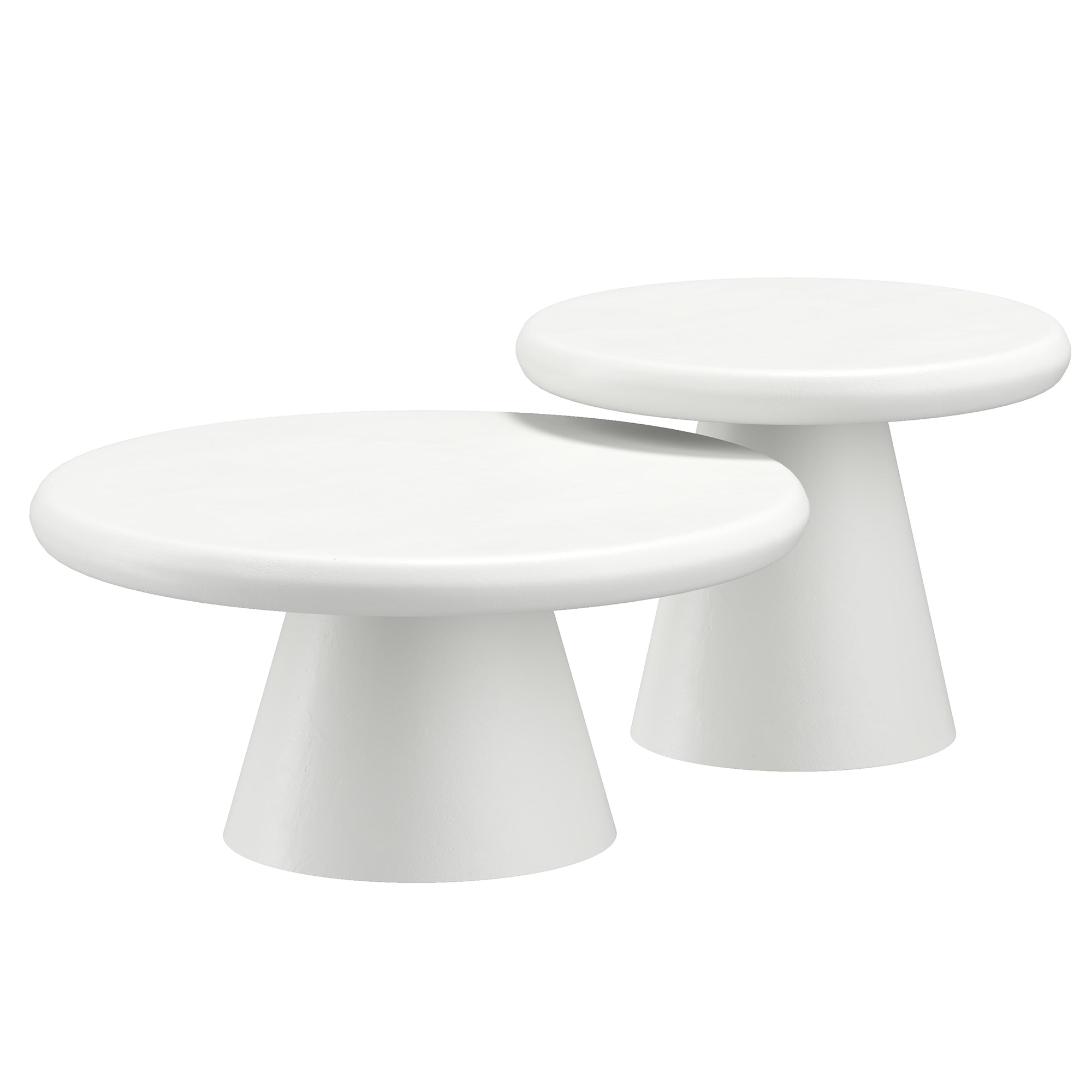 GALIO-2PC COFFEE TABLE SET-WHITE