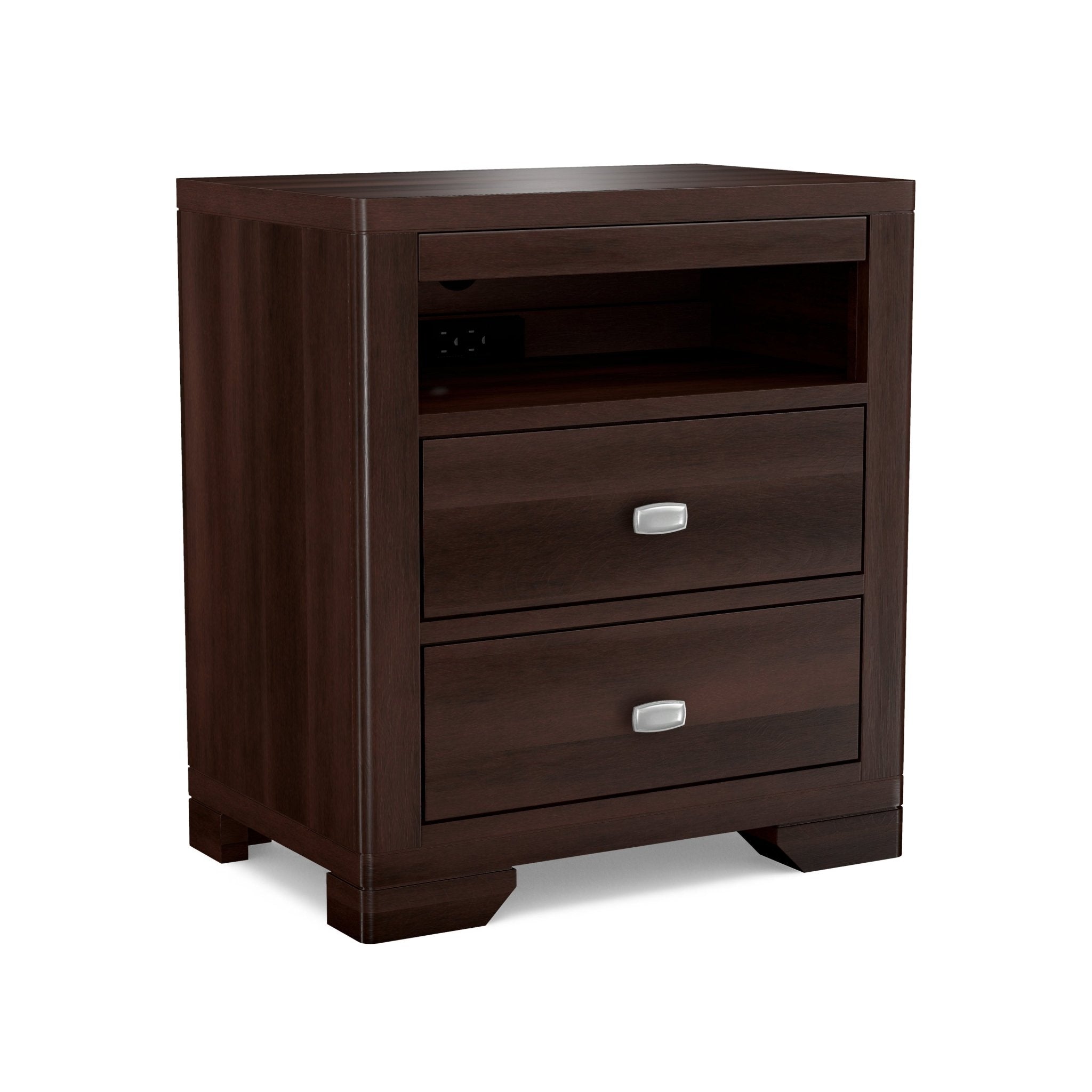 Perfect BalanceSymmetry 2 Drw Night Stand w/Pullout Shelf