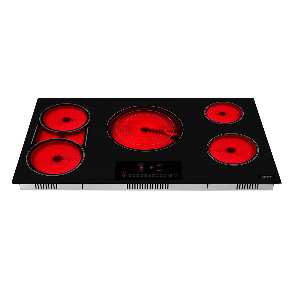 Maine 36" Electric Ceramic Cooktop with Bridge Element