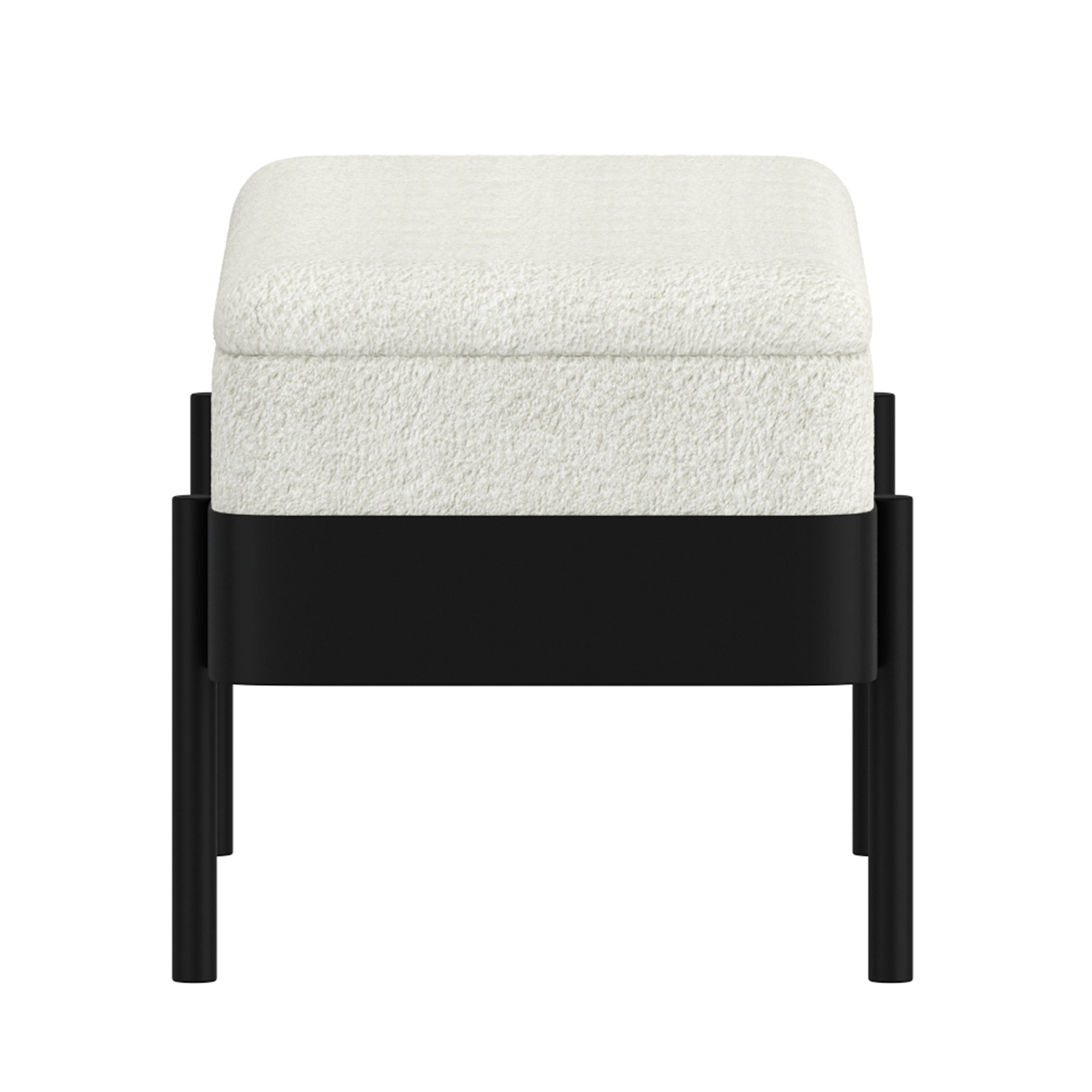 ODELL-STORAGE BENCH-IVORY