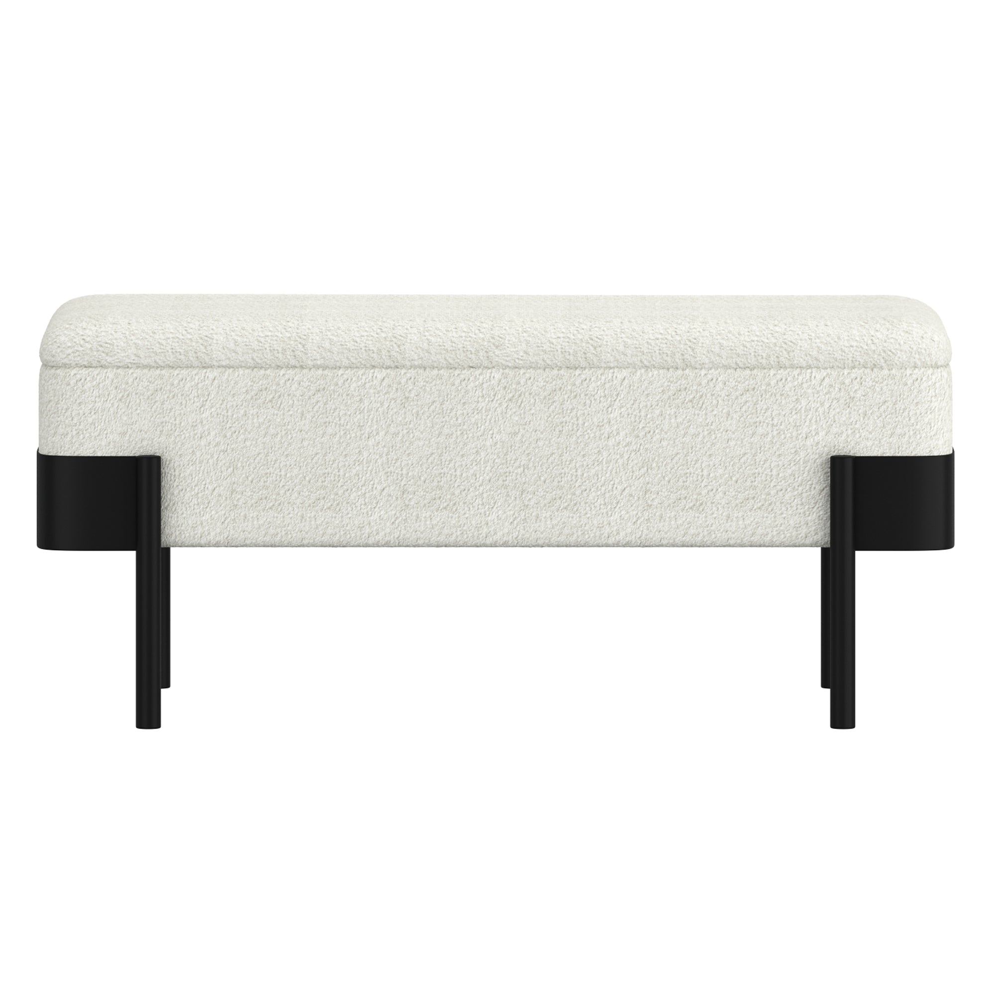 ODELL-STORAGE BENCH-IVORY