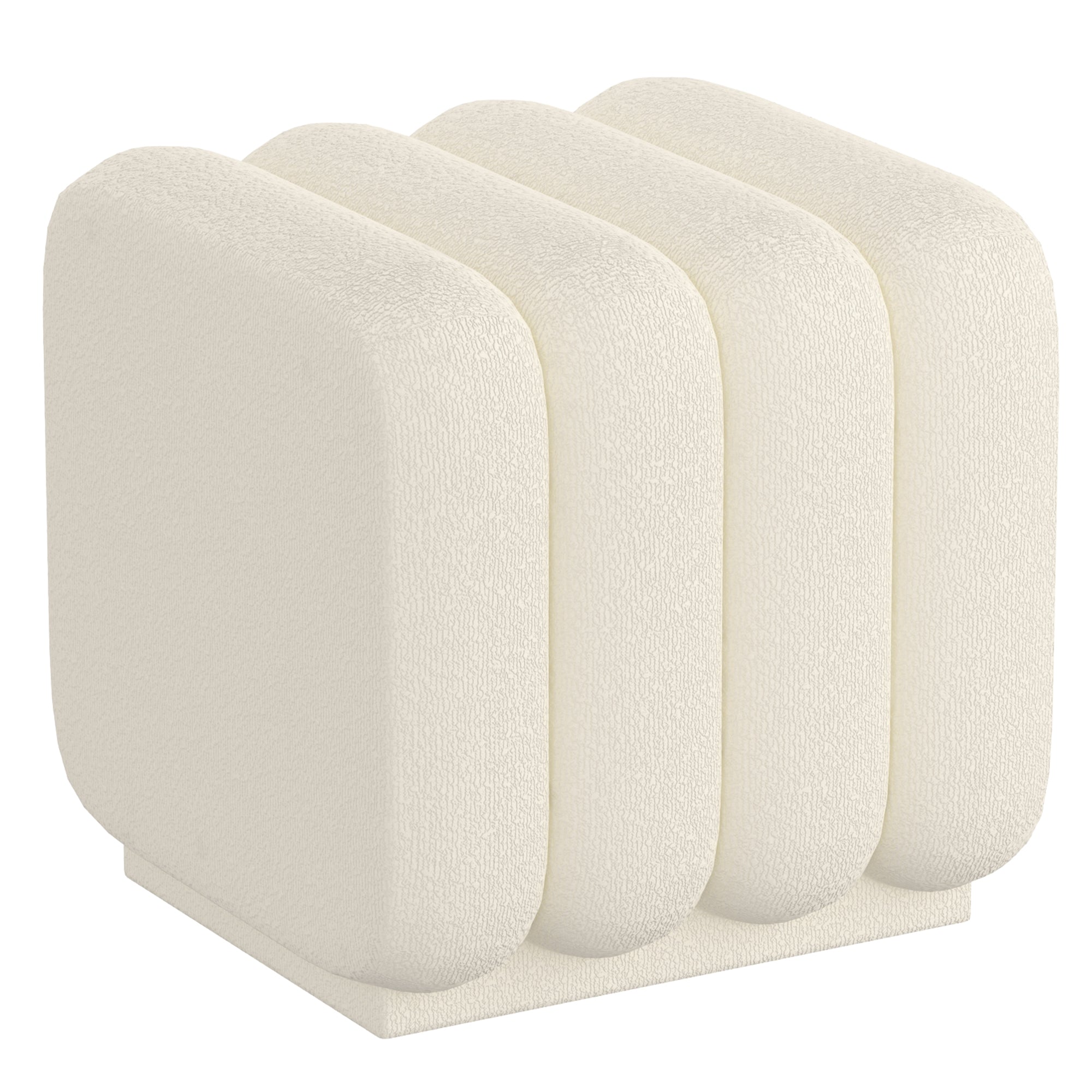 RIGEL-SMALL OTTOMAN-IVORY