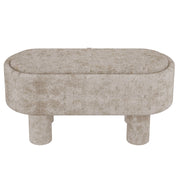 SEZRON-STORAGE OTTOMAN BENCH-BEIGE