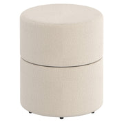 NOVAR-ROUND SWIVEL OTTOMAN-CREAM