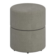 NOVAR-ROUND SWIVEL OTTOMAN-WARM GREY