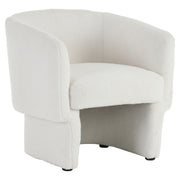 SHERI-ACCENT CHAIR-WHITE BOUCLE