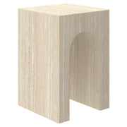 ATTICUS-ACCENT TABLE-TRAVERTINE