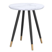 EMERY-ACCENT TABLE-WHITE