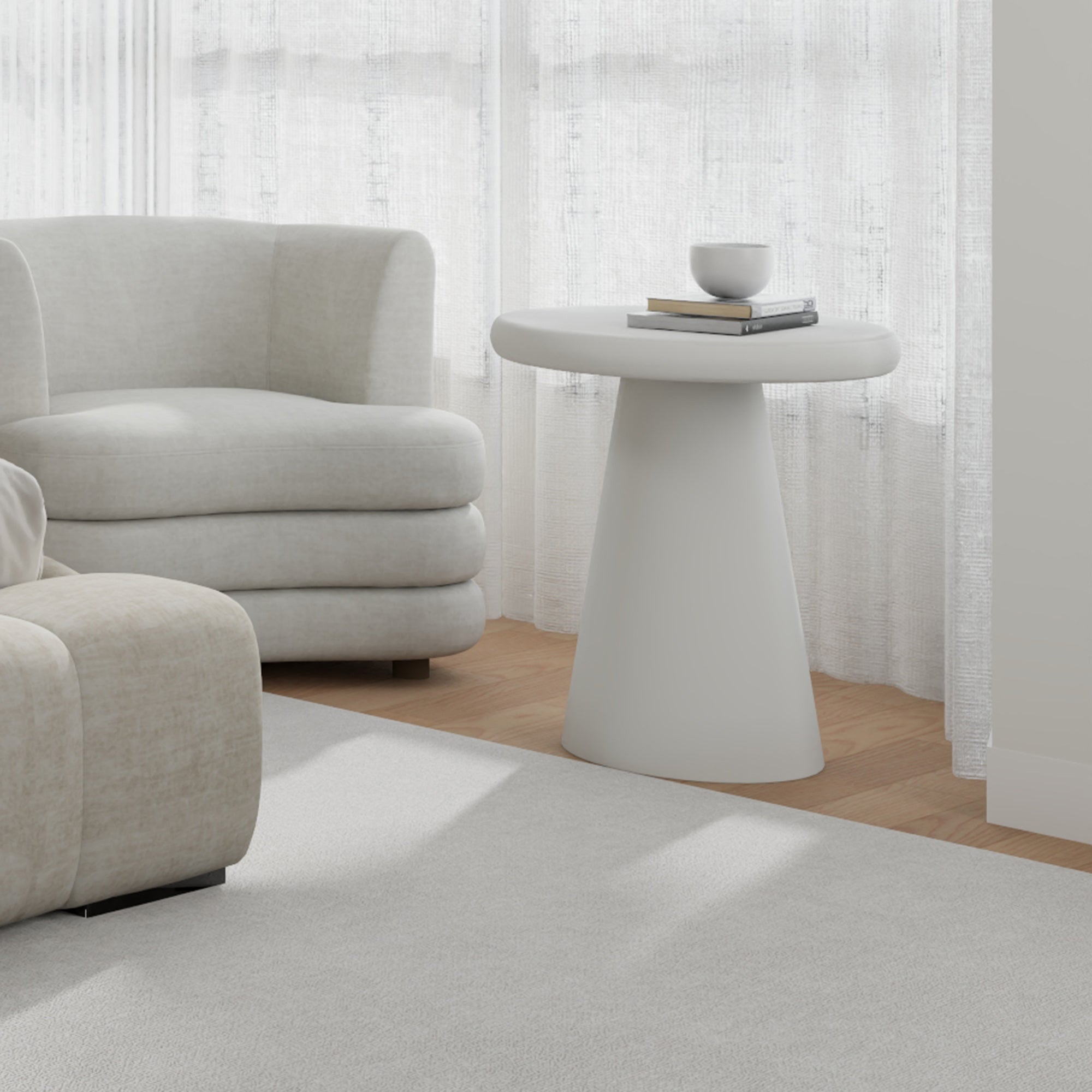 GALIO-ACCENT TABLE-WHITE