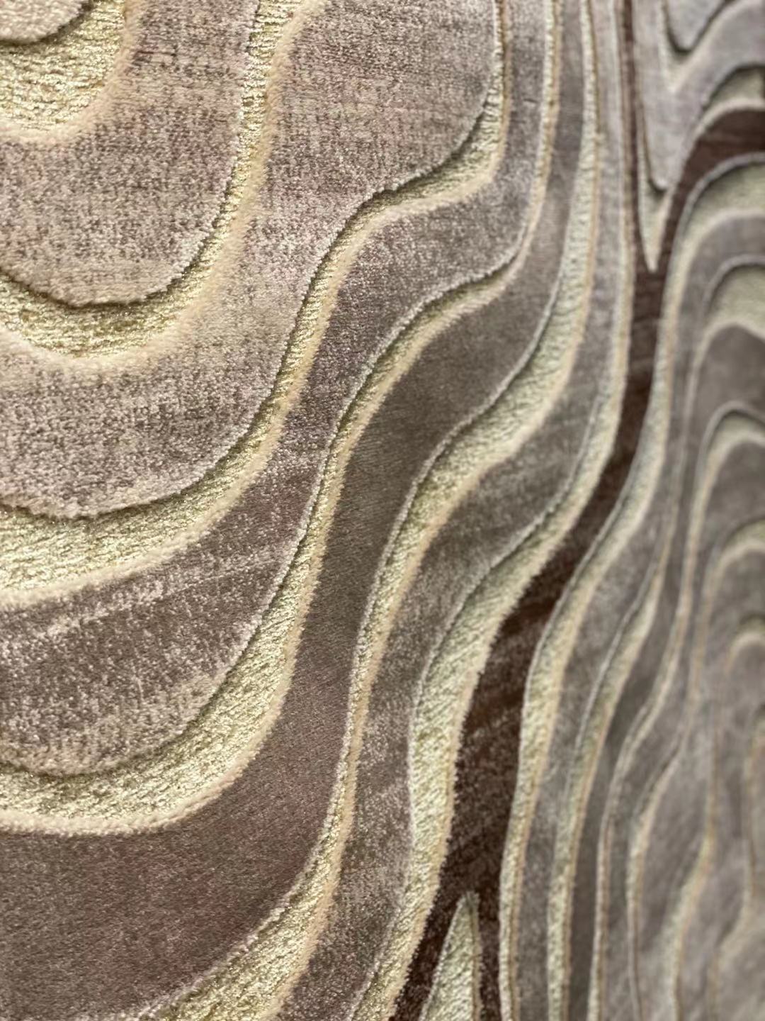 MerinosMR - Royal Brown/Gold Rectangular Area Rug - 5x8