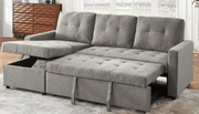 0TT 1245 Grey Pull Out Sofa Sectional