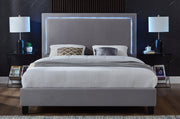 TitusTT T2365 Gray Velvet Queen Bed
