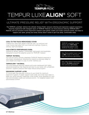 Tempur - PedicTempur - Pedic Mattress Toronto, TEMPUR - PEDIC Tempur - LuxeAlign Soft 2.0 Mattress