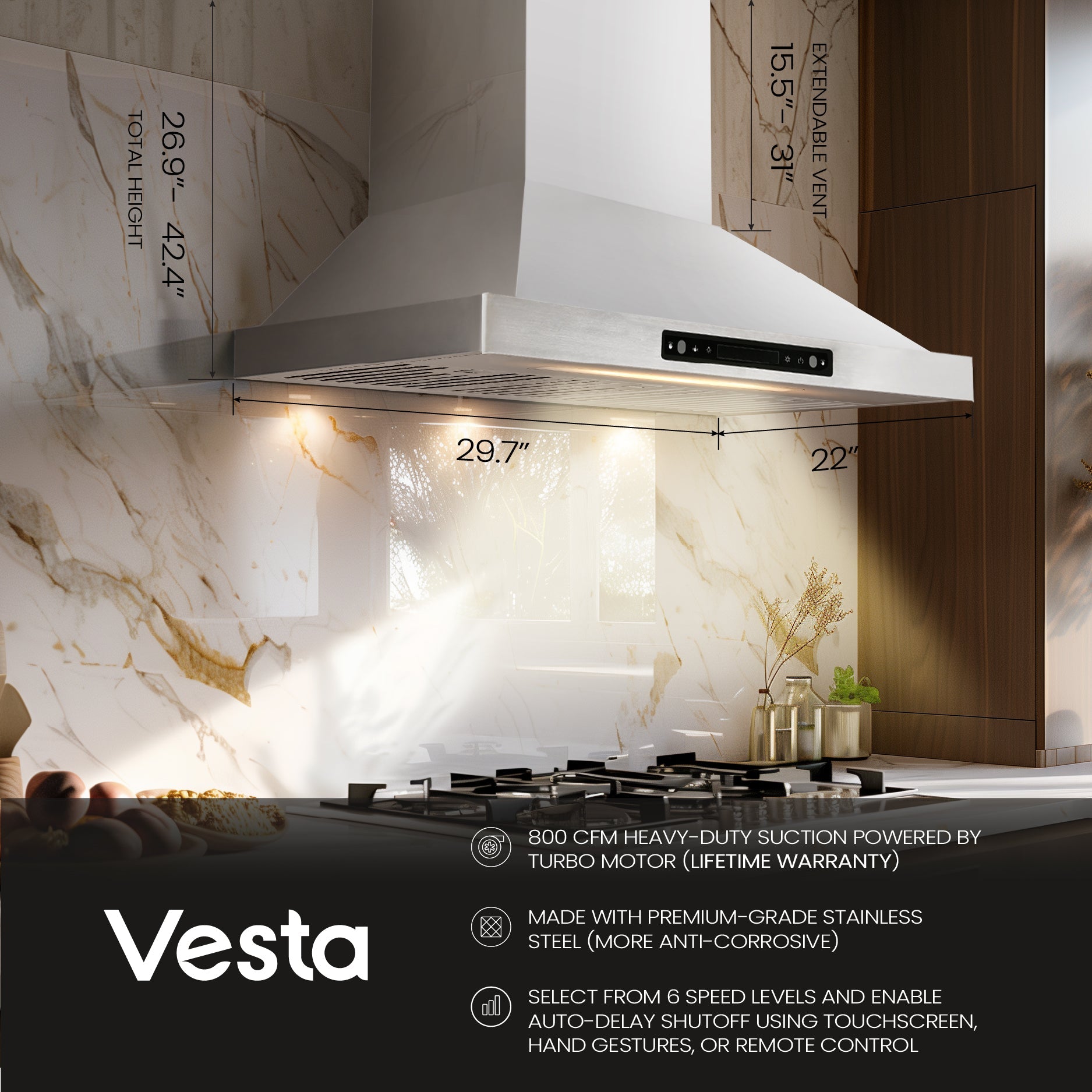 Brussels 36" | Silver