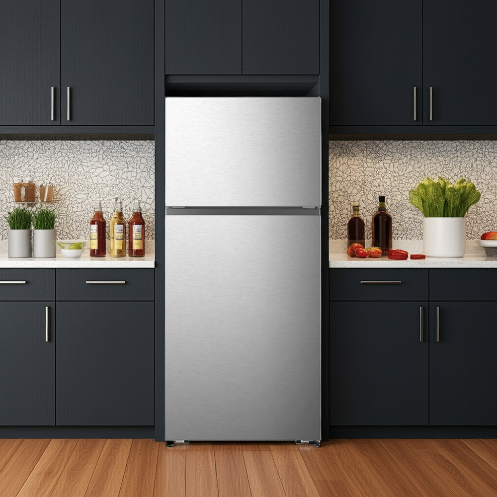 Whitehorse 30" Stainless Steel Refrigerator with Top-Freezer