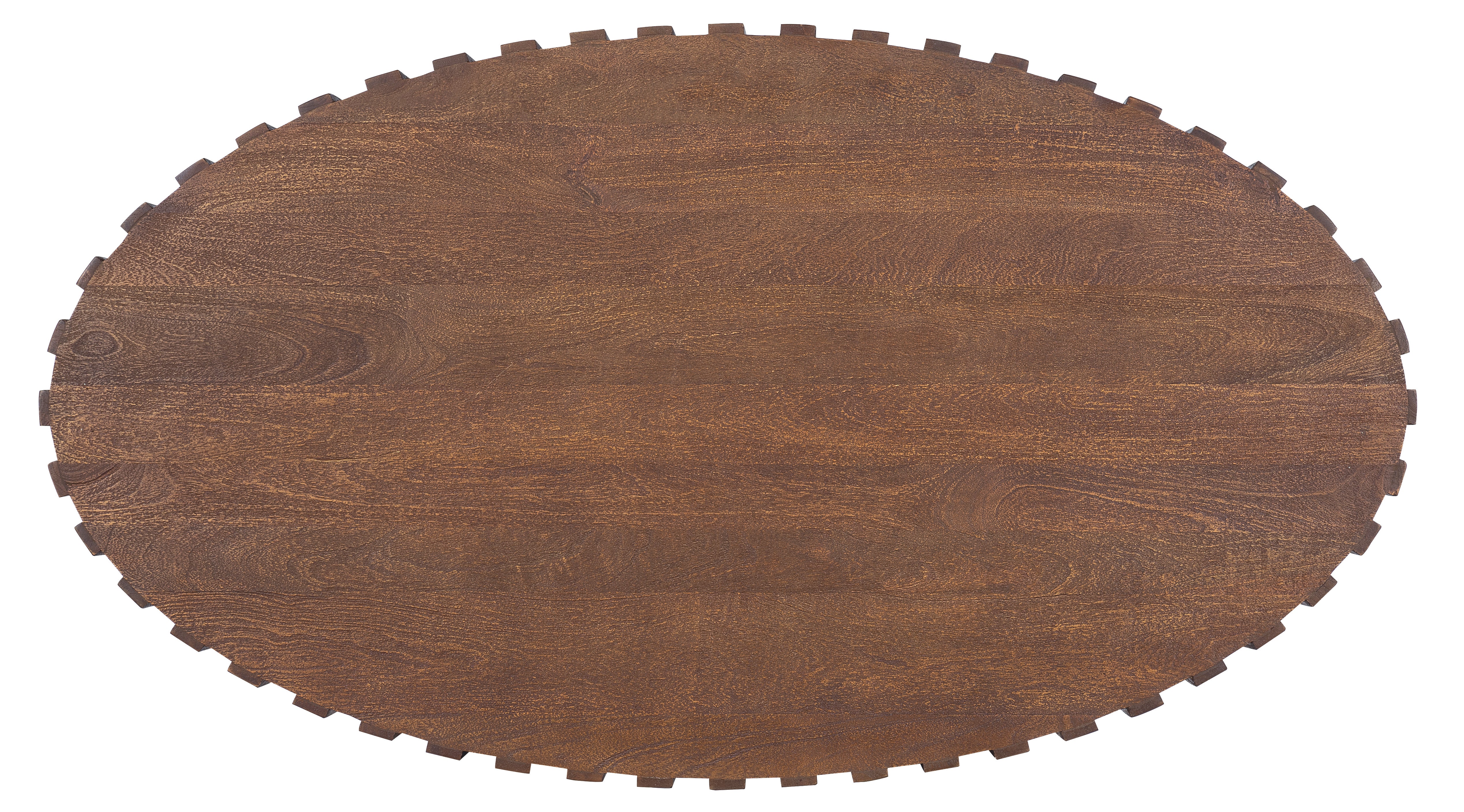 Commerce and Market Gears Oval Cocktail Table