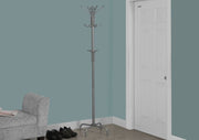 MonarchMonarch COAT RACK - 70"H / SILVER METAL