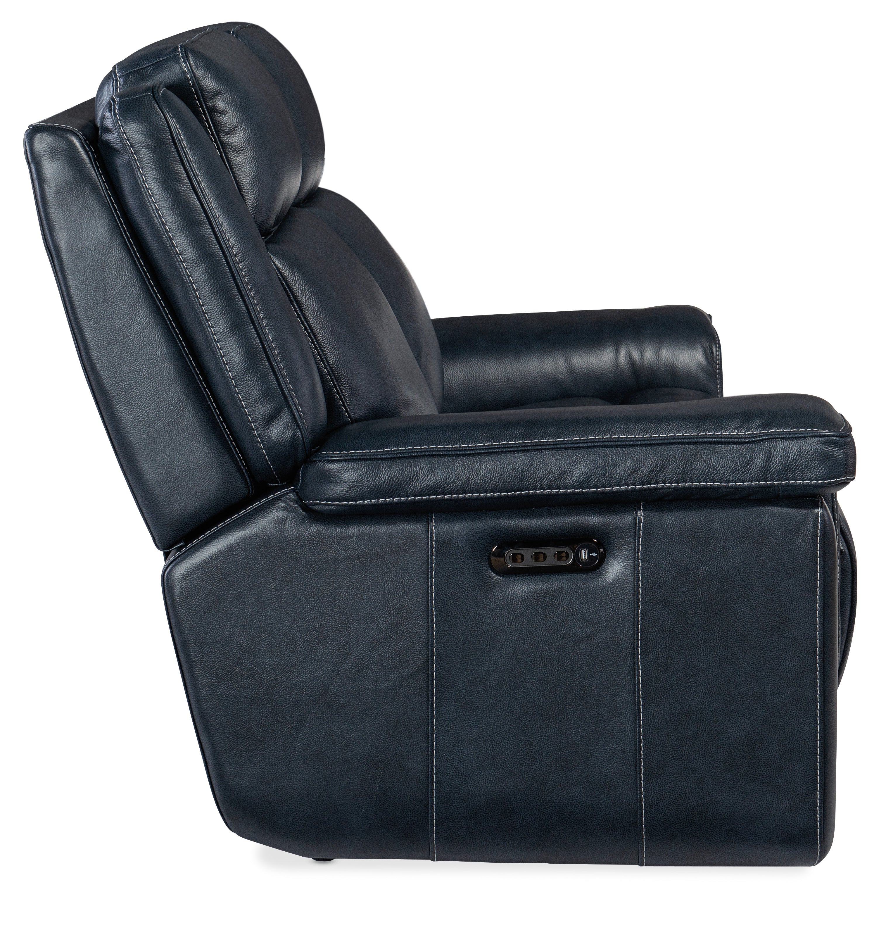 Montel Lay Flat Power Loveseat with Power Headrest & Lumbar