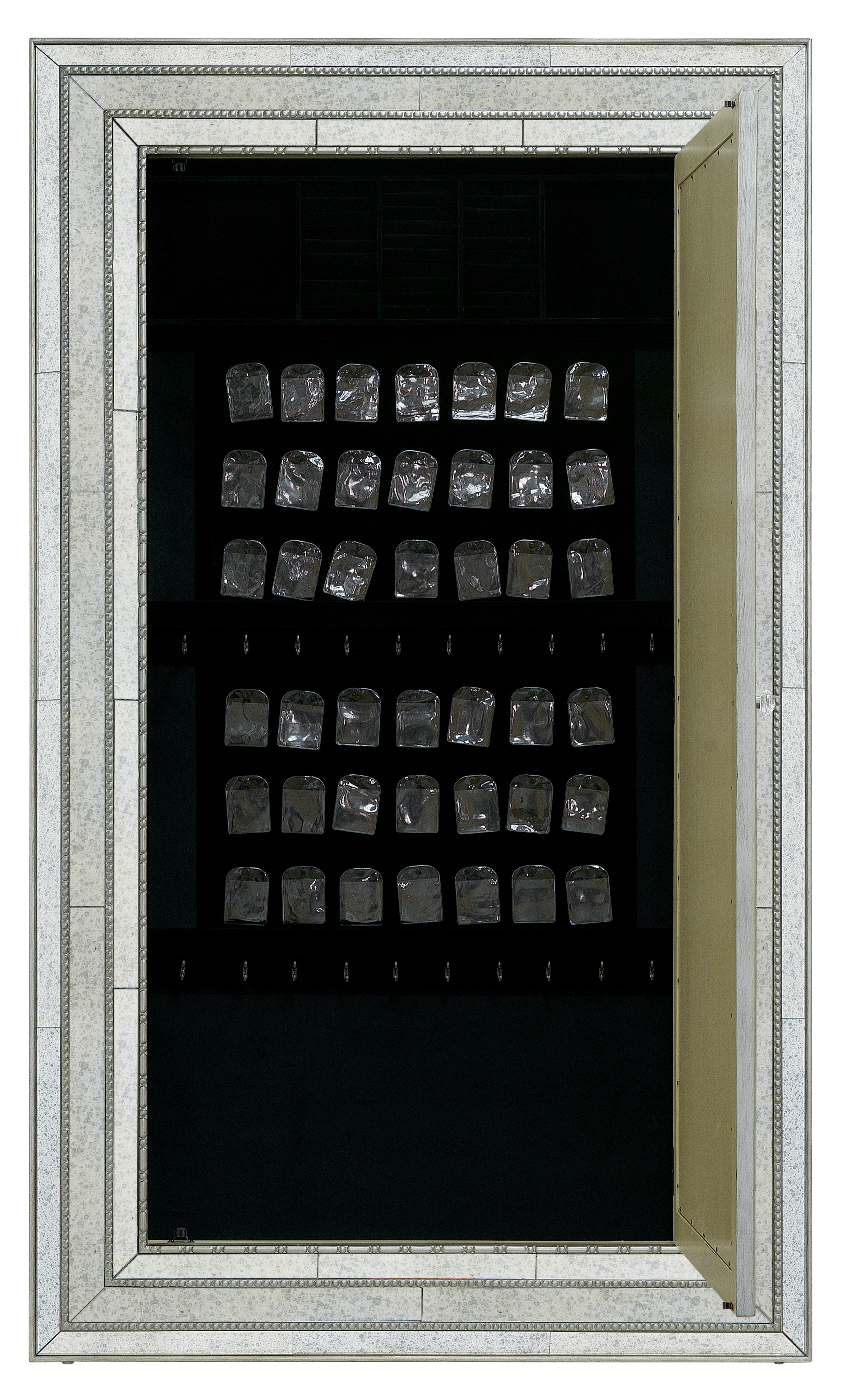 Melange Glamour Floor Mirror withJewelry Armoire Storage