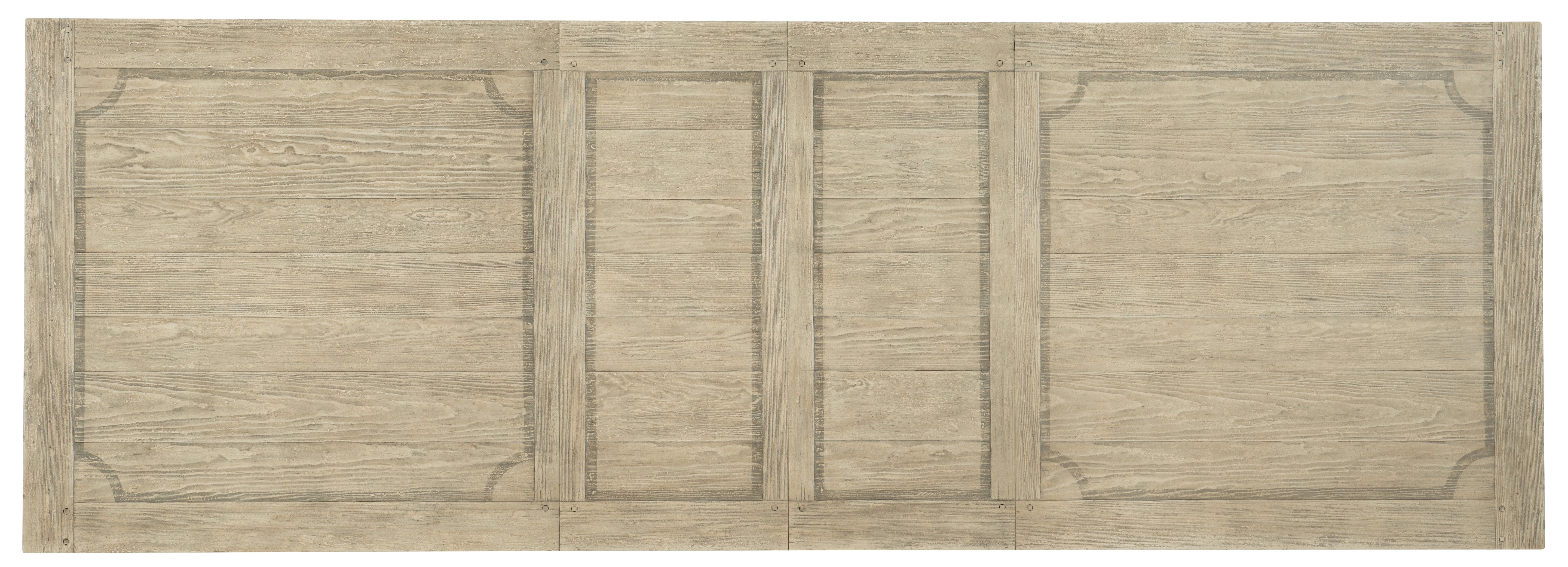 Ciao Bella 84in Trestle Table with 2-18in Leaves-Flaky White/Black