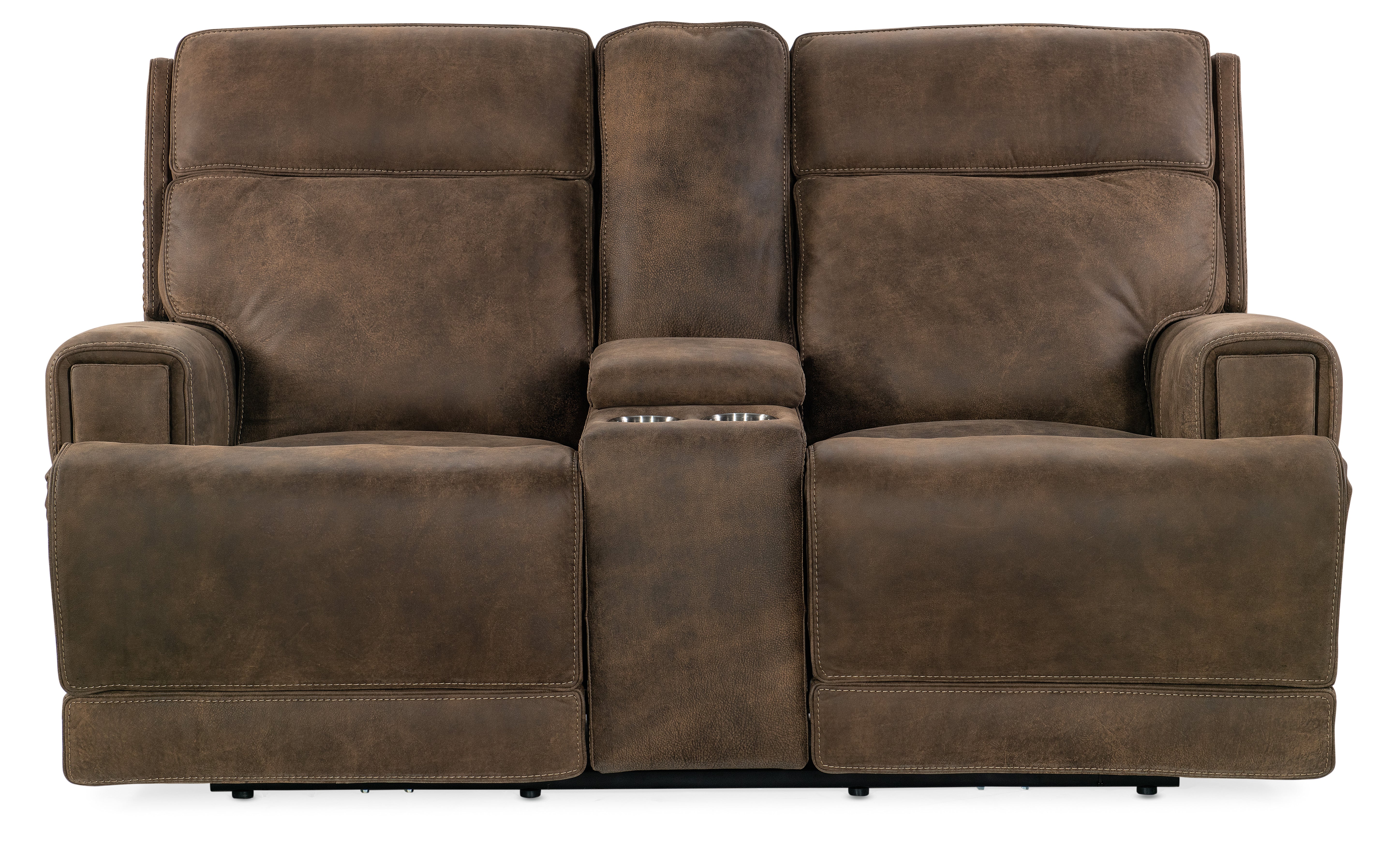 Wheeler Console Loveseat with Power Recline & Power Headrest
