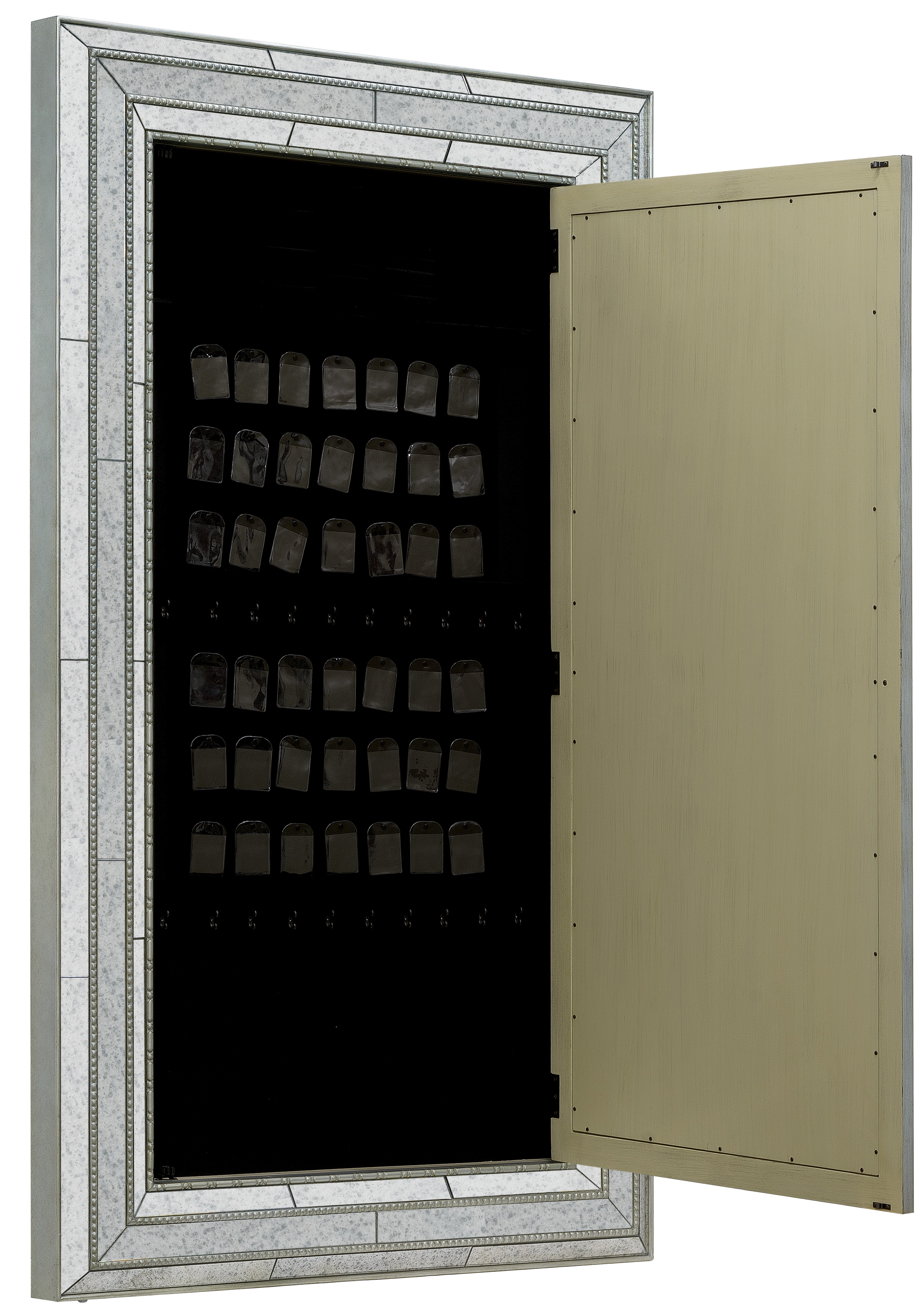 Melange Glamour Floor Mirror withJewelry Armoire Storage