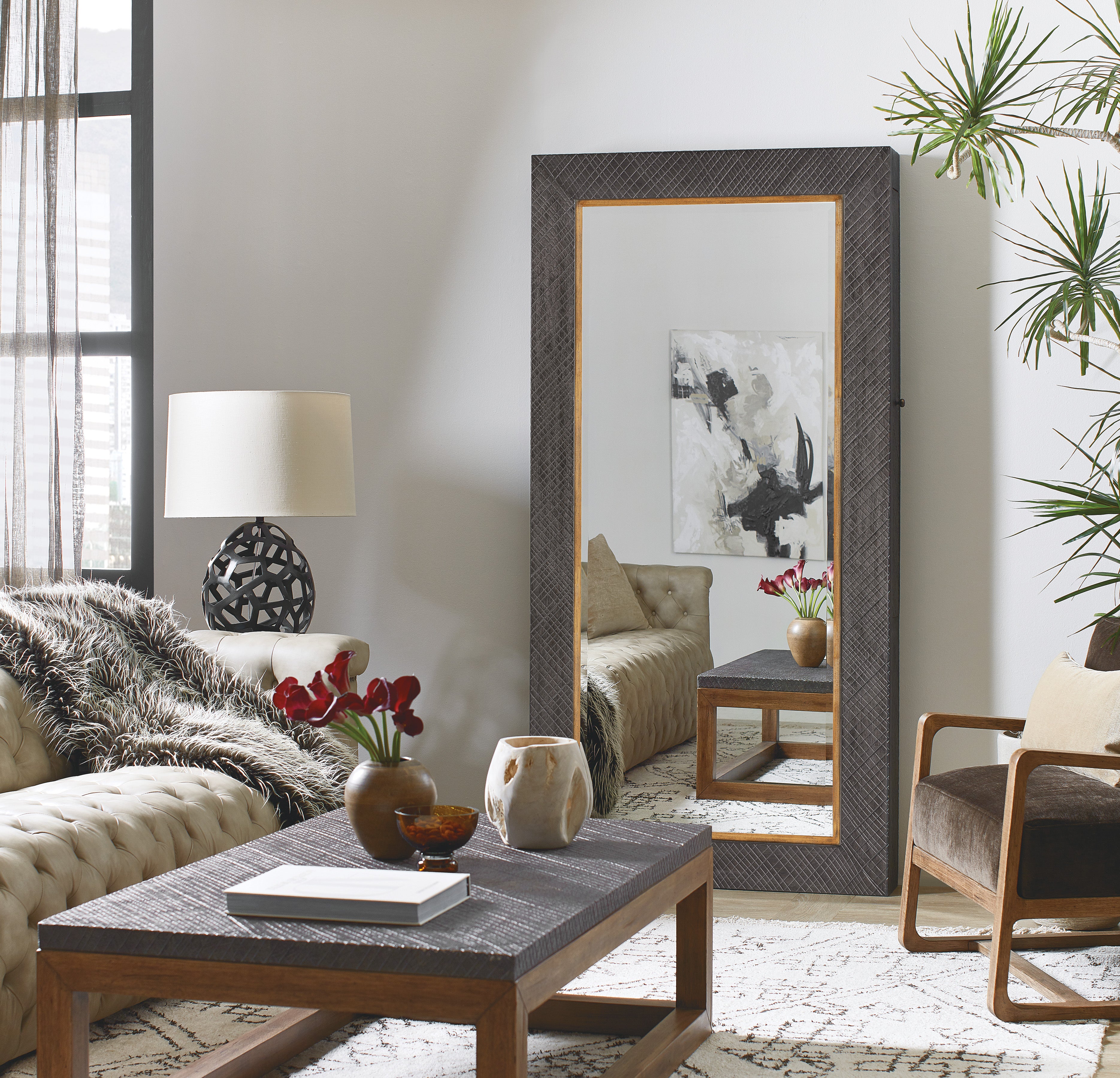 Big Sky Floor Mirror withJewelry Storage