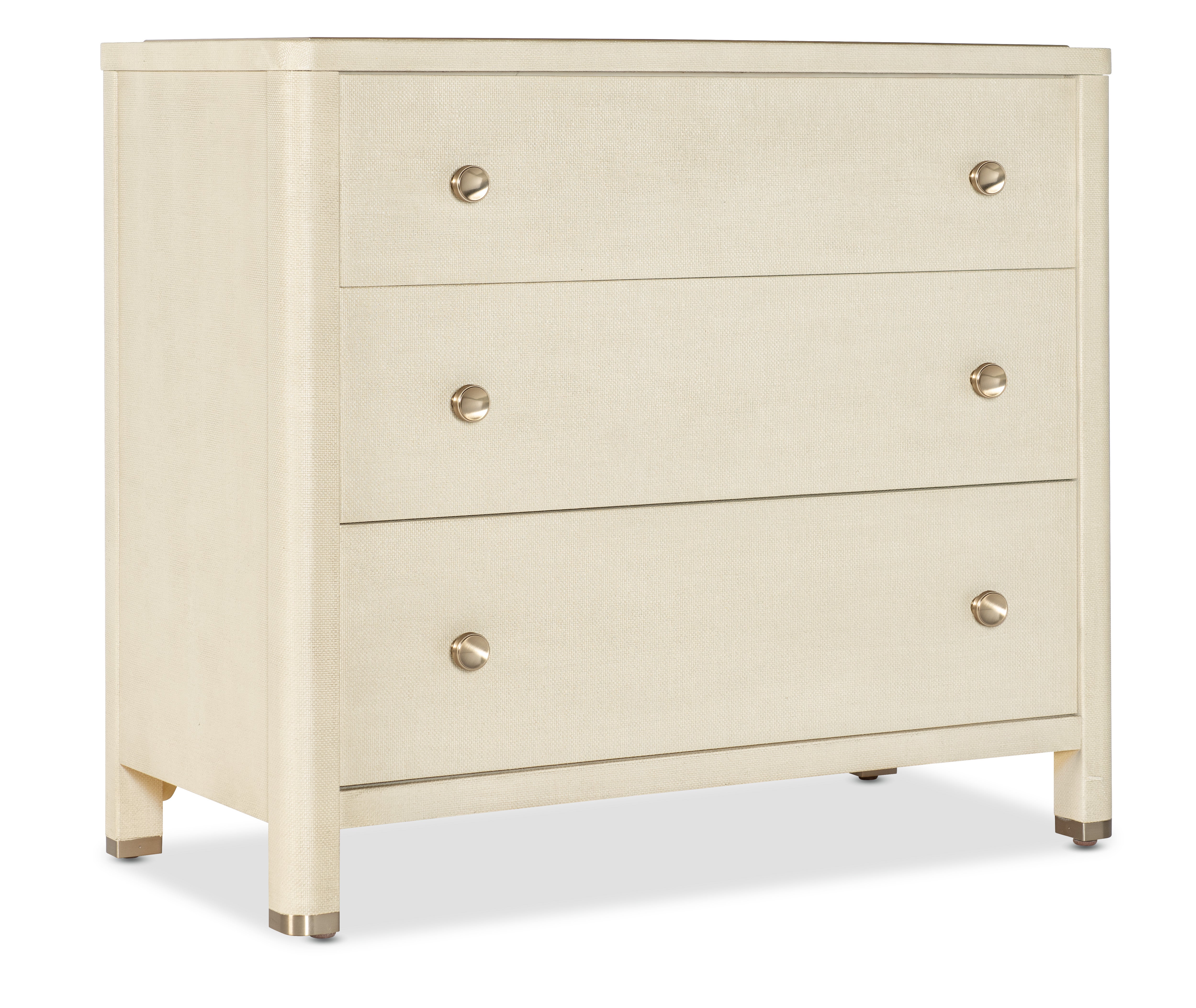 Archives Raffia Three-Drawer Chest