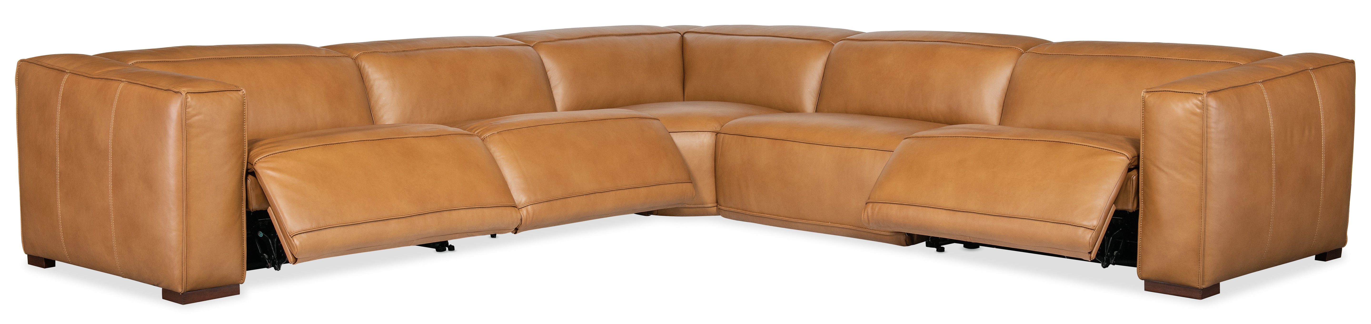 Fresco 5 Seat Sectional with Power Recline & Power Headrest