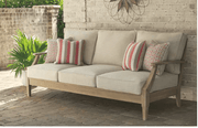AshleyAshley P801 Outdoor Clare View Sofa with Cushion Beige
