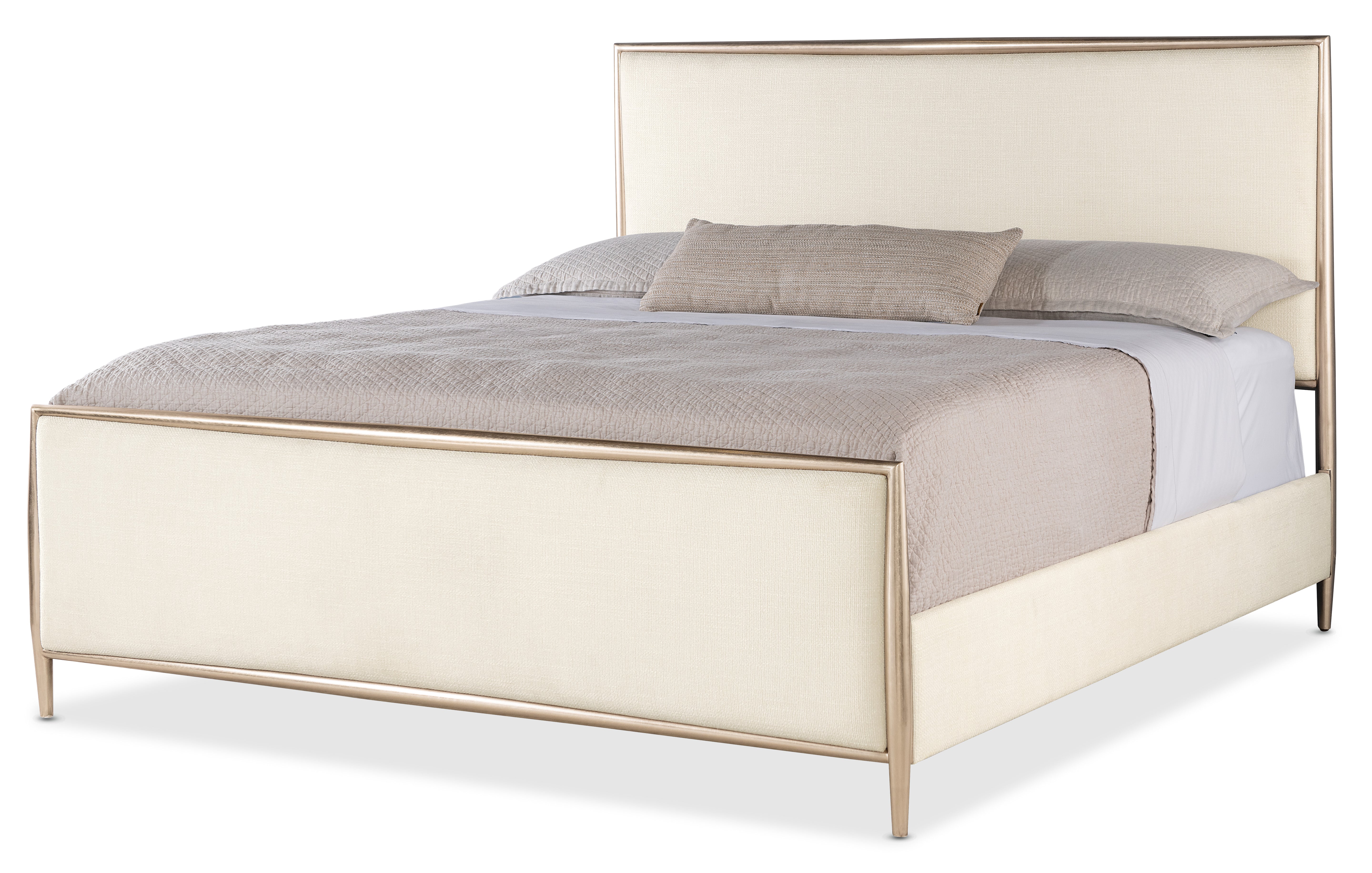 Westwood Queen Upholstered Metal Bed