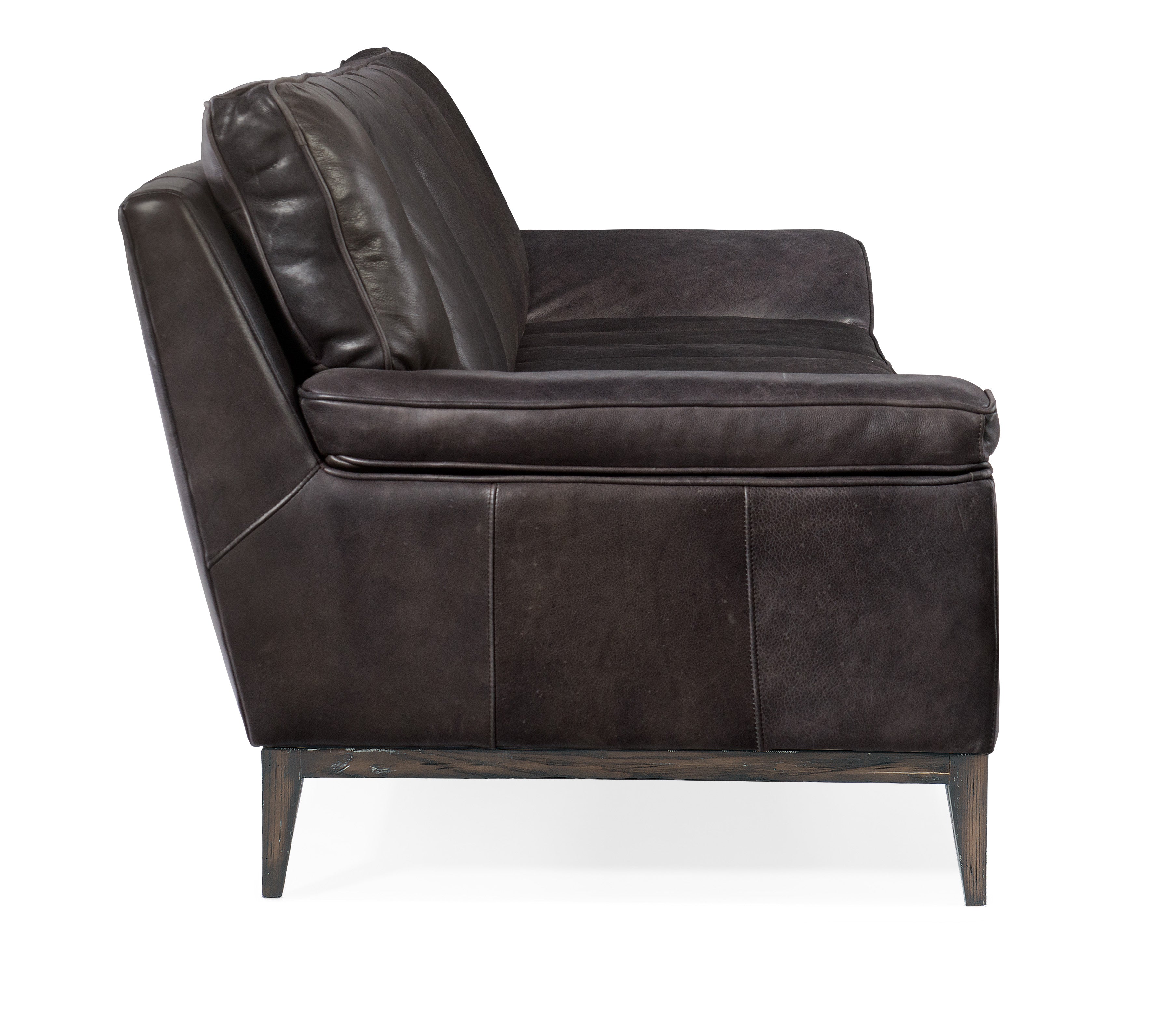 K&or Leather Stationary Sofa
