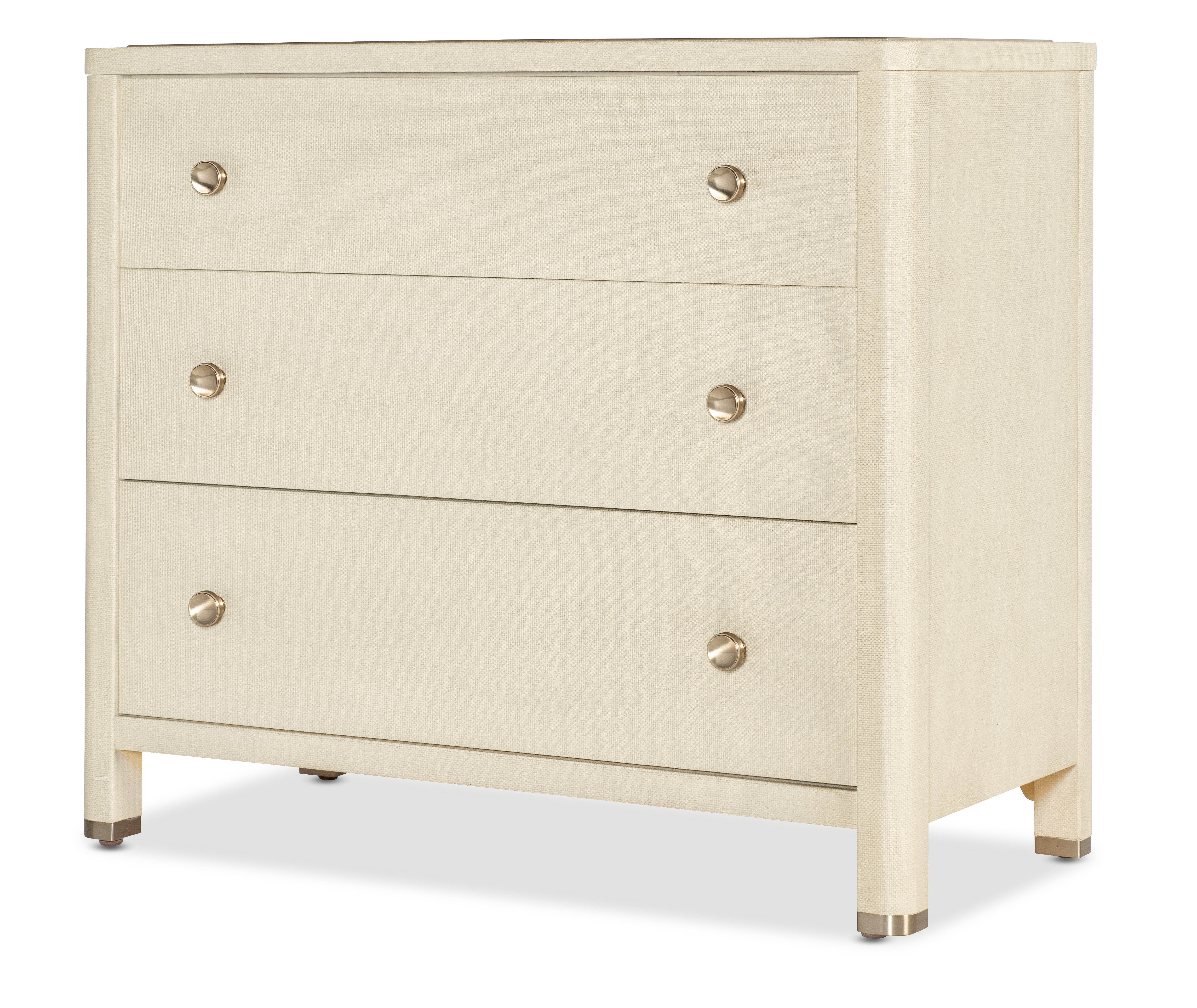 Archives Raffia Three-Drawer Chest