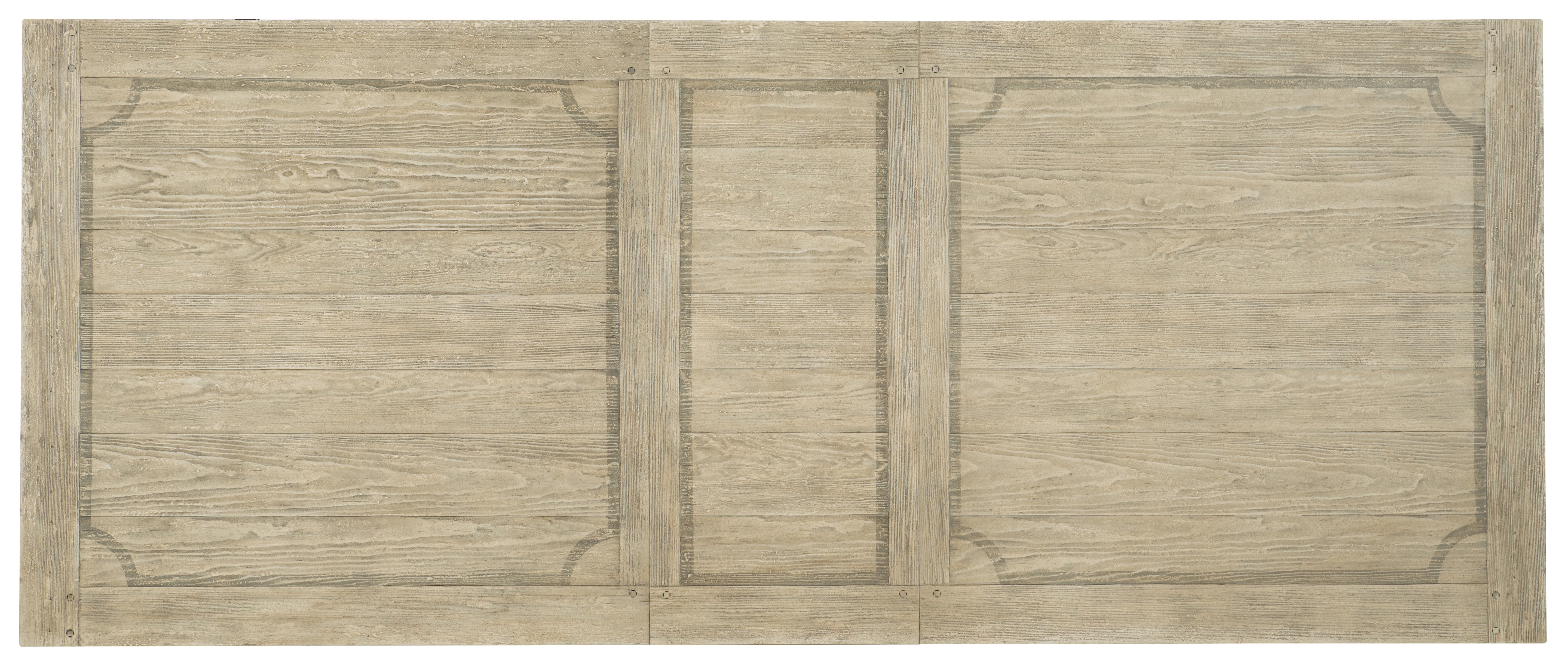 Ciao Bella 84in Trestle Table with 2-18in Leaves-Flaky White/Black